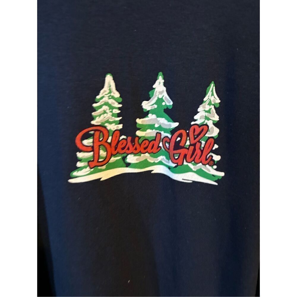 Christmas Blessed Girl Plus Size Tee 2X - Picture 2 of 6